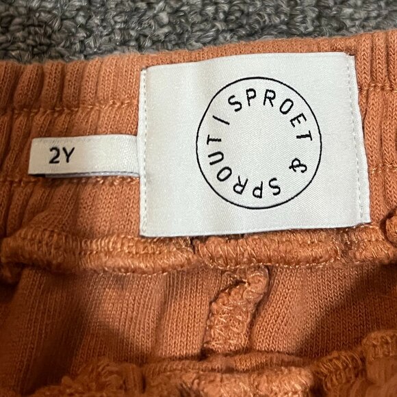 Sproet & Sprout Kids Size 2T Shorts Eponge Summer Camp Orange Terry - Picture 5 of 7